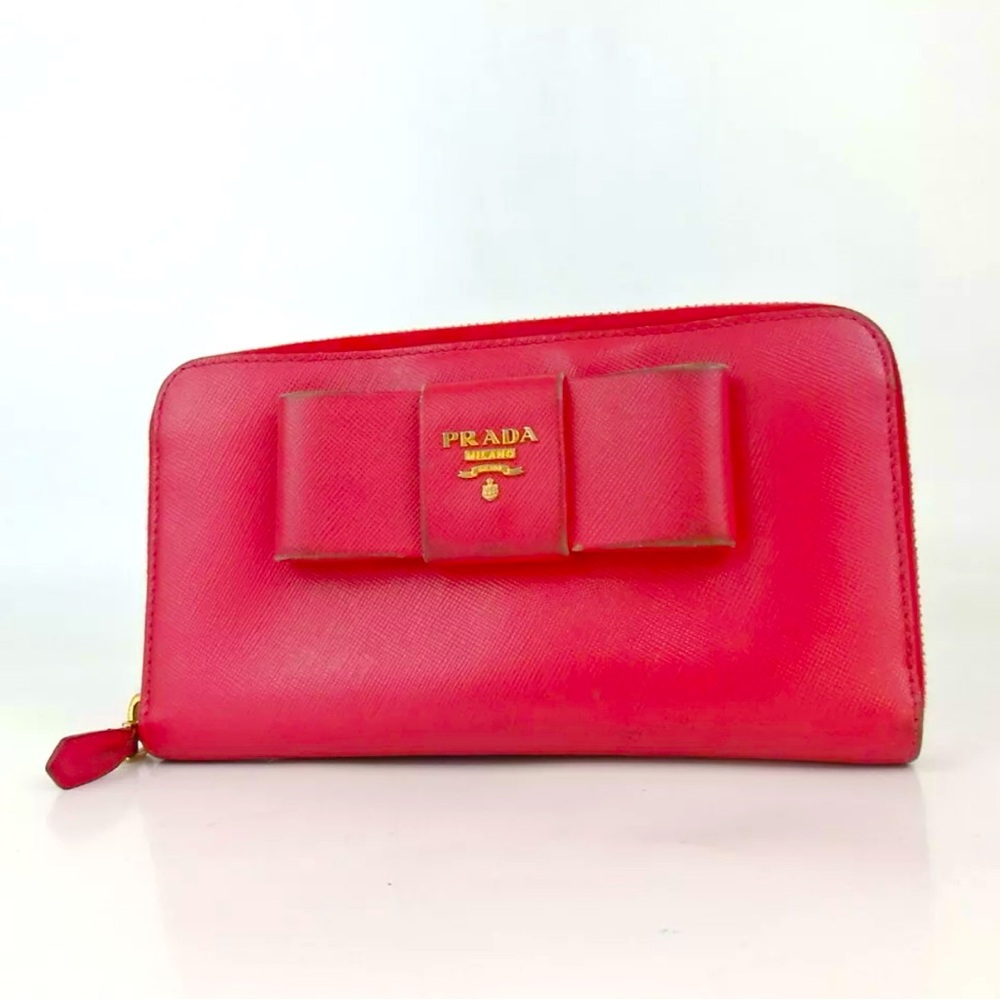 COPY- Prada Pink Saffiano Flap Long 1500$ Wallet